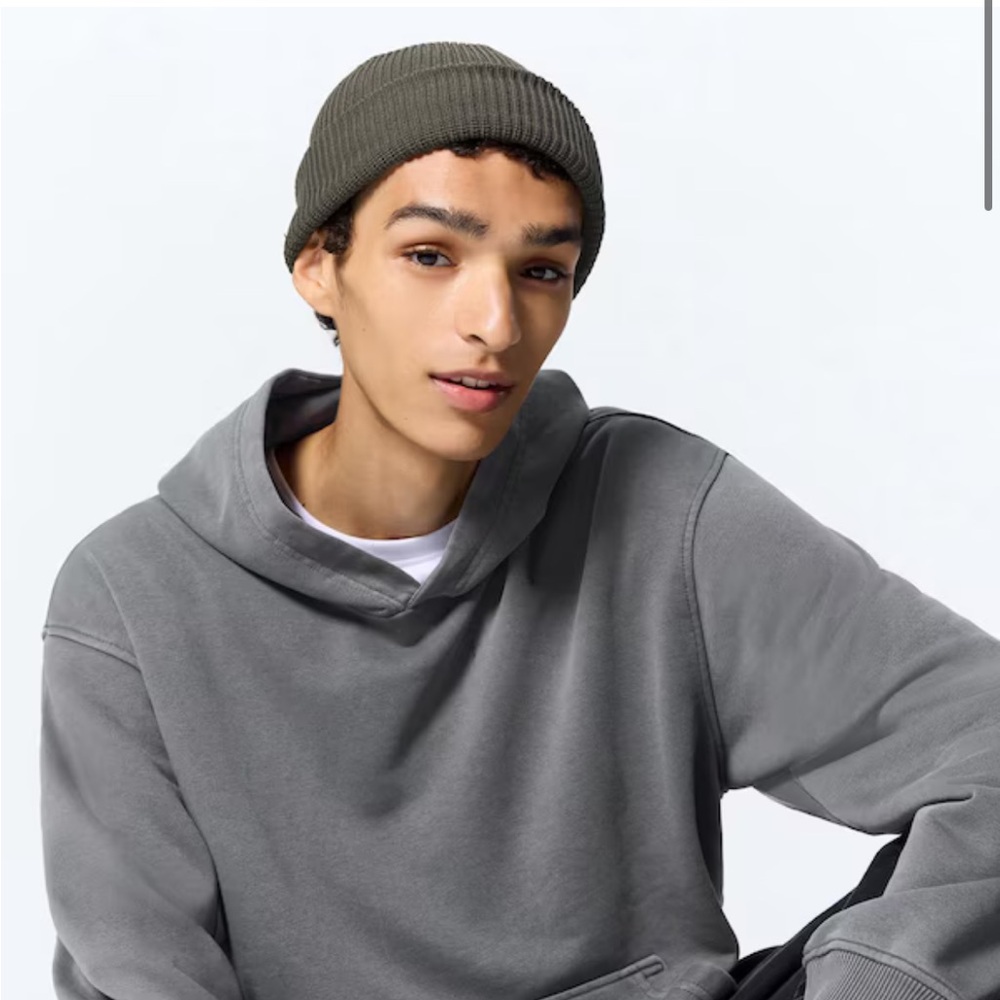 GU gray washed sweat hoodie sweatshirt size medium M new with tags NEW NWT